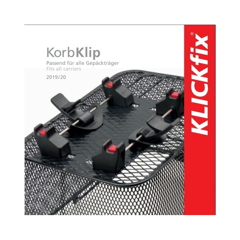 Easy flyer KLICKfix borse compatibili KorbKlip Tedesco-Inglese
