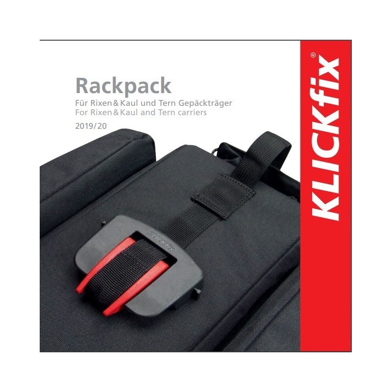 Easy flyer KLICKfix borse compatibili Rackpack Tedesco-Inglese