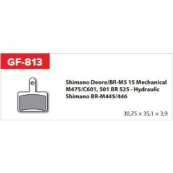 Serie pastiglie freno  GOLDFREN - 813AD with spring - compatibili (shimano B01 - 445/446/475/501/515/525/601)
