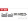 Serie pastiglie freno  GOLDFREN - 822DS with spring - compatibili (shimano A01 - 966/965/765/585/601/775)