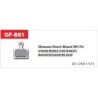 Serie pastiglie freno  GOLDFREN - 861AD without spring - compatibili (shimano K02 - 305/405/505/805/5000/9170)