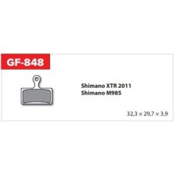 Serie pastiglie freno  GOLDFREN - 848AD with spring - compatibili (shimano G02 - 985)