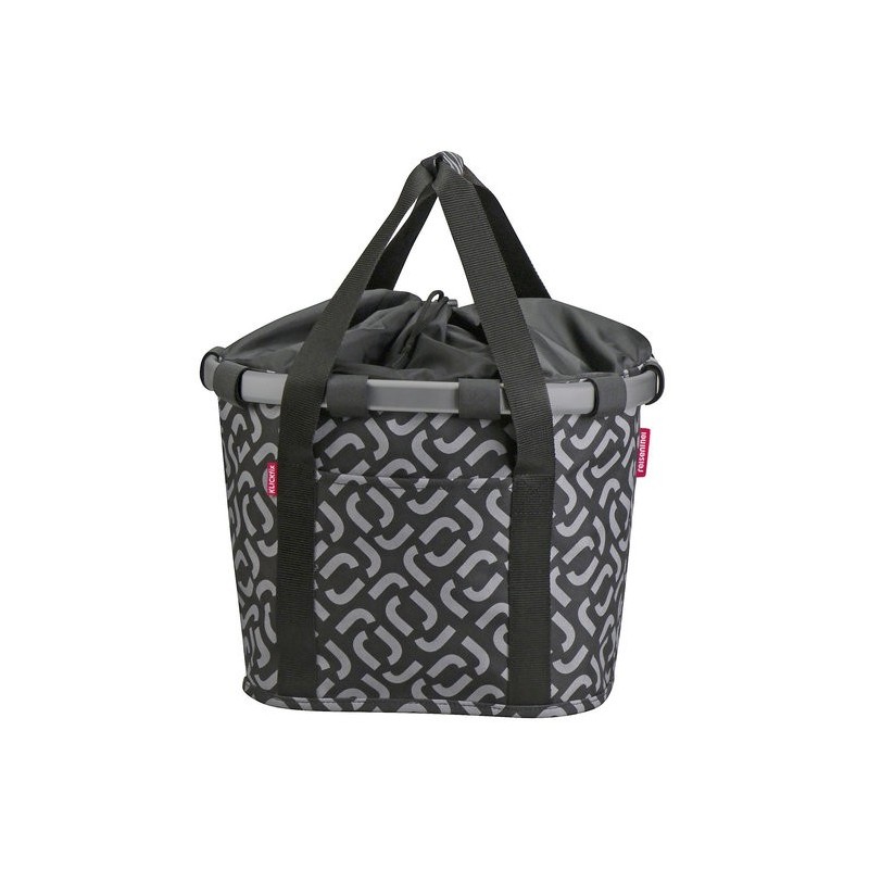 Cesto RK ant. s/a "BIKEBASKET". 15L. dim.35x28x26cm., signature black