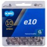 Catena KMC 10V., e10 EPT,  incl. falsa maglia, silver, 122L
